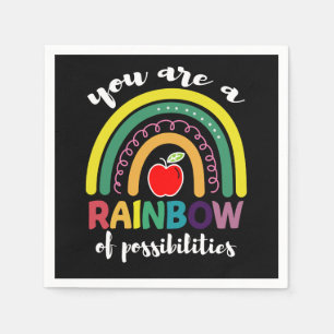 Jij Bent Een Regenboog Van Mogelijkheden Leraar Servet