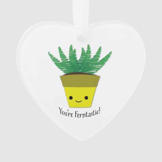 Jij bent Ferntastic Fern Ornament (voorkant)