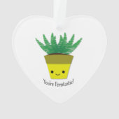 Jij bent Ferntastic Fern Ornament (achterkant)