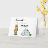 Jij bent gek, jij regel. kaart (Gele Bloem)