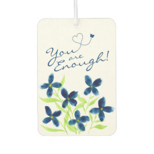 Jij bent genoeg! Waterverf Flowers Affirmaties Luchtverfrisser