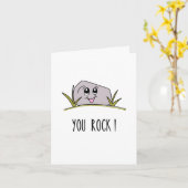 Jij bent geweldig! Cute, Grappige Wenskaart Kaart (Gele Bloem)