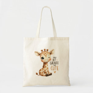 Jij Bent Giraffe Schattig Zoete Kunst Tote Bag