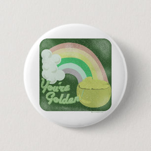Jij bent goud! stijl ronde button 5,7 cm