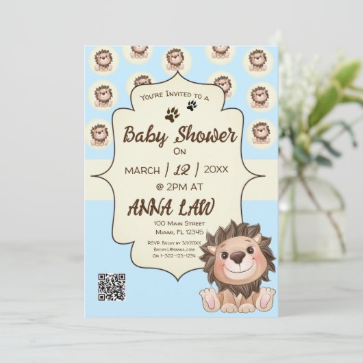 Jij bent Grrroot Mooie Leeuwenbaby Jongen Kaart (Staand voorkant)