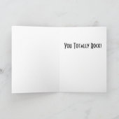 Jij bent helemaal rock! Verjaardag Kaart (Binnen)
