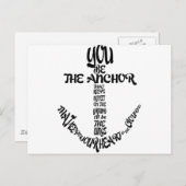 Jij bent het anker briefkaart (Voorkant / Achterkant)