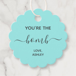 Jij bent het Bomb Gift Label voor Bath Bombs