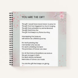 Jij bent het geschenk - Zelfliefde Inspirerend ged Notitieboek