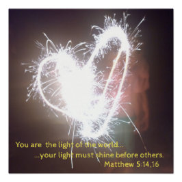 Jij bent het licht van de wereld! perfect poster