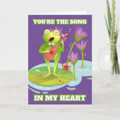 Jij Bent Het Lied In Mijn Hart Feestdagen Kaart (Voorkant)