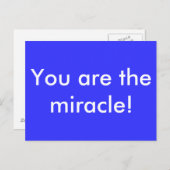 Jij bent het wonder! briefkaart (Voorkant / Achterkant)