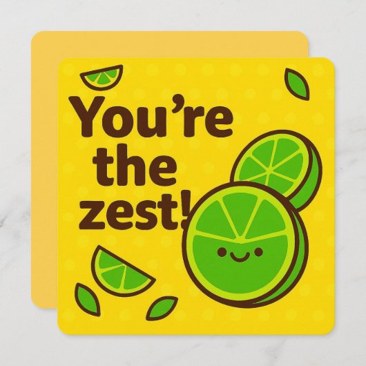 Jij bent het Zest Wenskaart Feestdagenkaart (Voorkant / Achterkant)