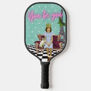 Jij bent je machtiger om meisjes Pop kunst te make Pickleball Paddle