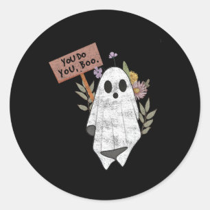 Jij Bent Jij Boo Halloween Geest Spokerig Seizoen Ronde Sticker