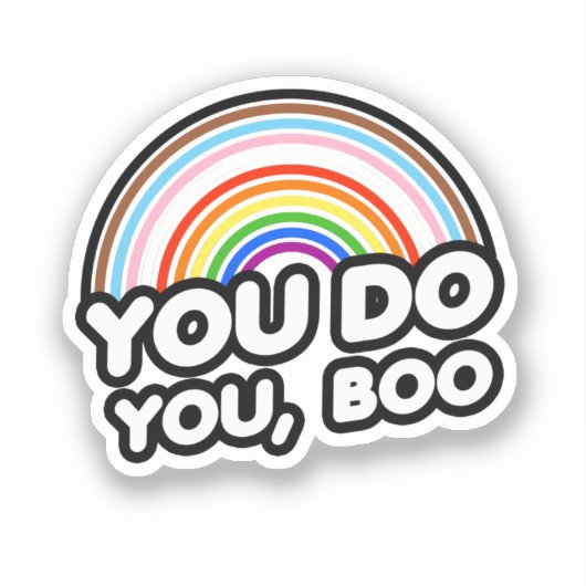Jij Bent Jij Boo Sticker (Voorkant)