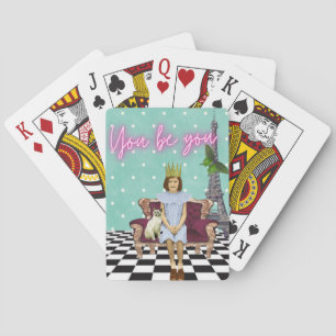 Jij Bent Jij Empowering Girl Pop Art Pokerkaarten