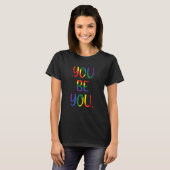 Jij bent LGBTQ Rainbow Flag Gay Pride Ally Trots T-shirt (Voorkant volledig)
