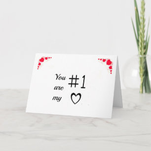 JIJ BENT MIJN **#1** HART/LIEFDE KERST KAART