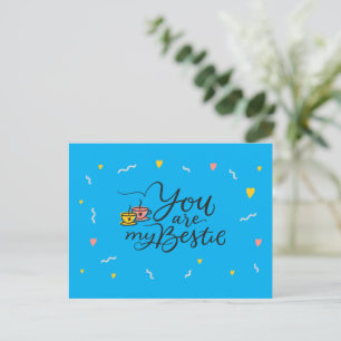 Jij bent mijn beste vriendin - BFF-ansichtkaart Briefkaart
