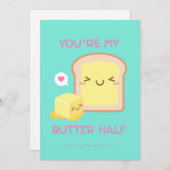 Jij bent mijn betere helft - Grappige puns kaart (Voorkant / Achterkant)