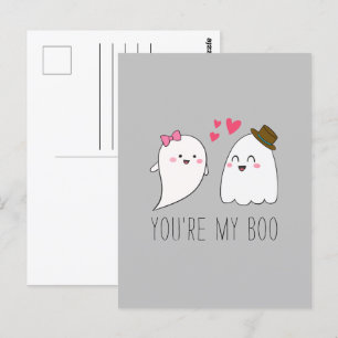 Jij bent mijn Boo Halloween Kawaii Ghost Cute Briefkaart