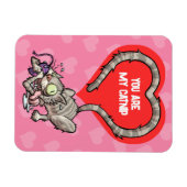 Jij bent mijn Catnip Funny Valentijns's Cat Cartoo Magneet (Horizontaal)