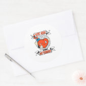 Jij bent mijn doelwit ronde sticker (Envelop)