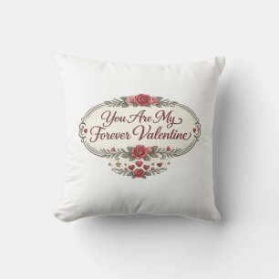 Jij Bent Mijn Eeuwige Valentijn Romantische Bloeme Kussen