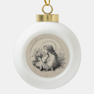 Jij Bent Mijn Engel Vintage Kerst Persoonlijk Keramische Bal Ornament