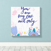 Jij bent mijn enige... canvas afdruk (Insitu (Houten vloer))