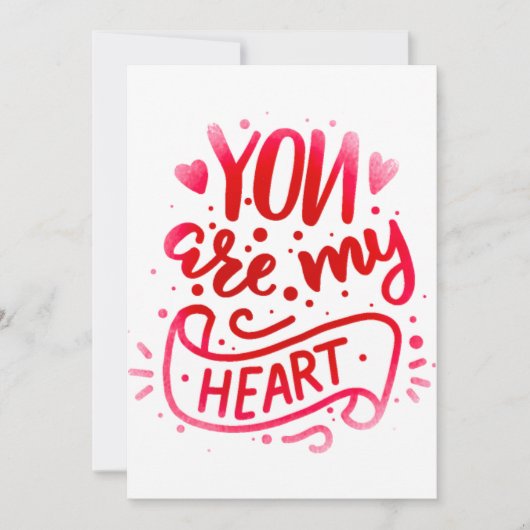 "Jij bent mijn hart: een Kaart van liefde" (Voorkant)