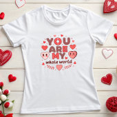 Jij bent mijn hele wereld Valentijnsdag T-shirt