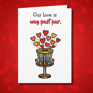 Jij bent mijn Hole in One Valentijnsdag   Disc Gol Kaart