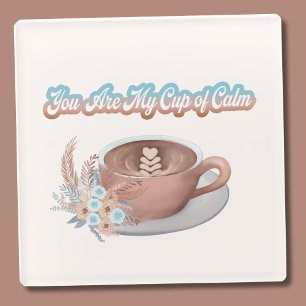 Jij Bent Mijn Kom Met Kalme Boho Latte  Glazen Onderzetter