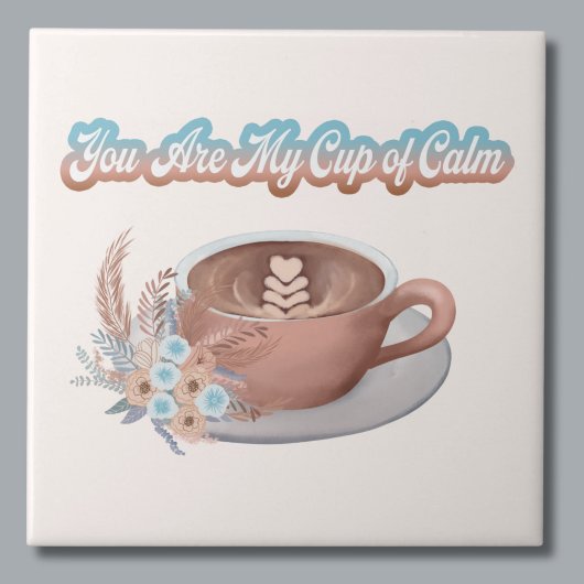 Jij Bent Mijn Kom Met Kalme Boho Latte Tegeltje