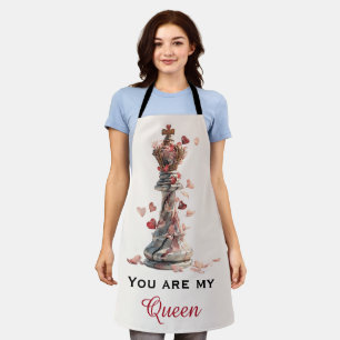 Jij Bent Mijn Koningin Schaak Valentijnsdag Schort
