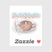Jij bent mijn kopje kalme boho latte sticker (Vel)