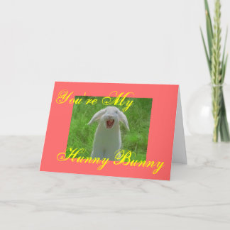 Jij bent mijn [kwaadaardige] Hunny Bunny Feestdagen Kaart