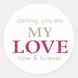 jij bent mijn liefdessticker ronde sticker