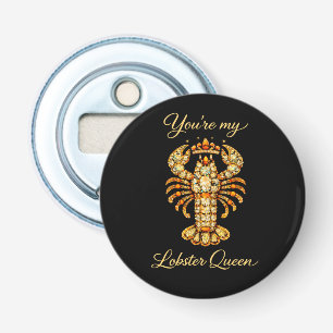 Jij bent mijn met juwelen bezette diamanten luxe k button flesopener