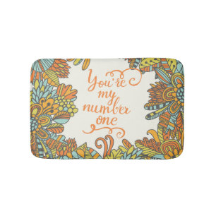 Jij bent mijn nummer één badmat