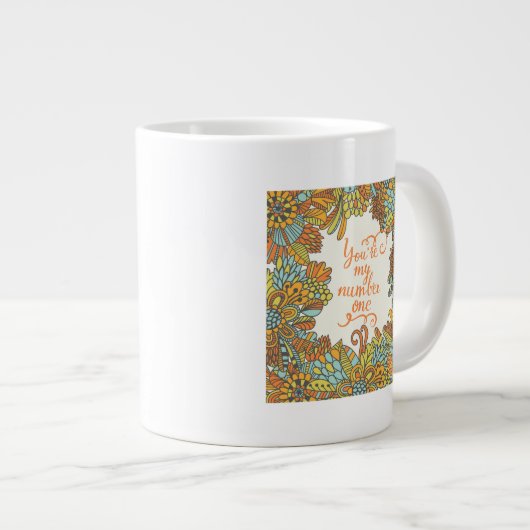Jij bent mijn nummer één jumbo mok (Voorkant rechts)