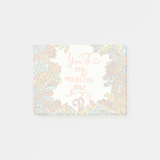 Jij bent mijn nummer één post-it® notes (Voorkant)