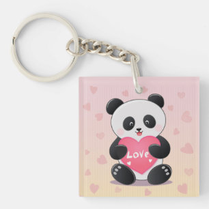 Jij Bent Mijn Panda-mische Liefde Sleutelhanger