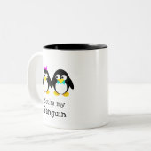 Jij bent mijn pinguïn tweekleurige koffiemok (Voorkant links)
