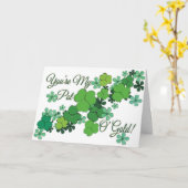 Jij Bent Mijn Pot Met Goud St. Patrick's Valentkaa Kaart (Gele Bloem)
