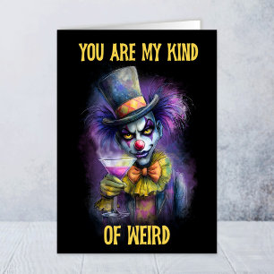 Jij Bent Mijn Soort Rare Clown Vriendschapskaart Kaart