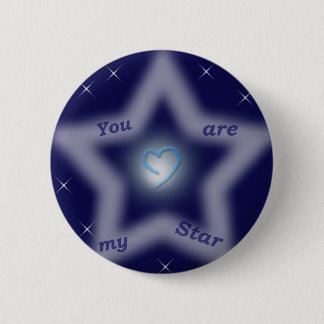 "Jij bent mijn ster" Ronde Button 5,7 Cm