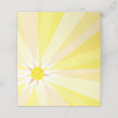 Jij bent mijn Sunshine Baby shower (Buitenkant ongevouwen)